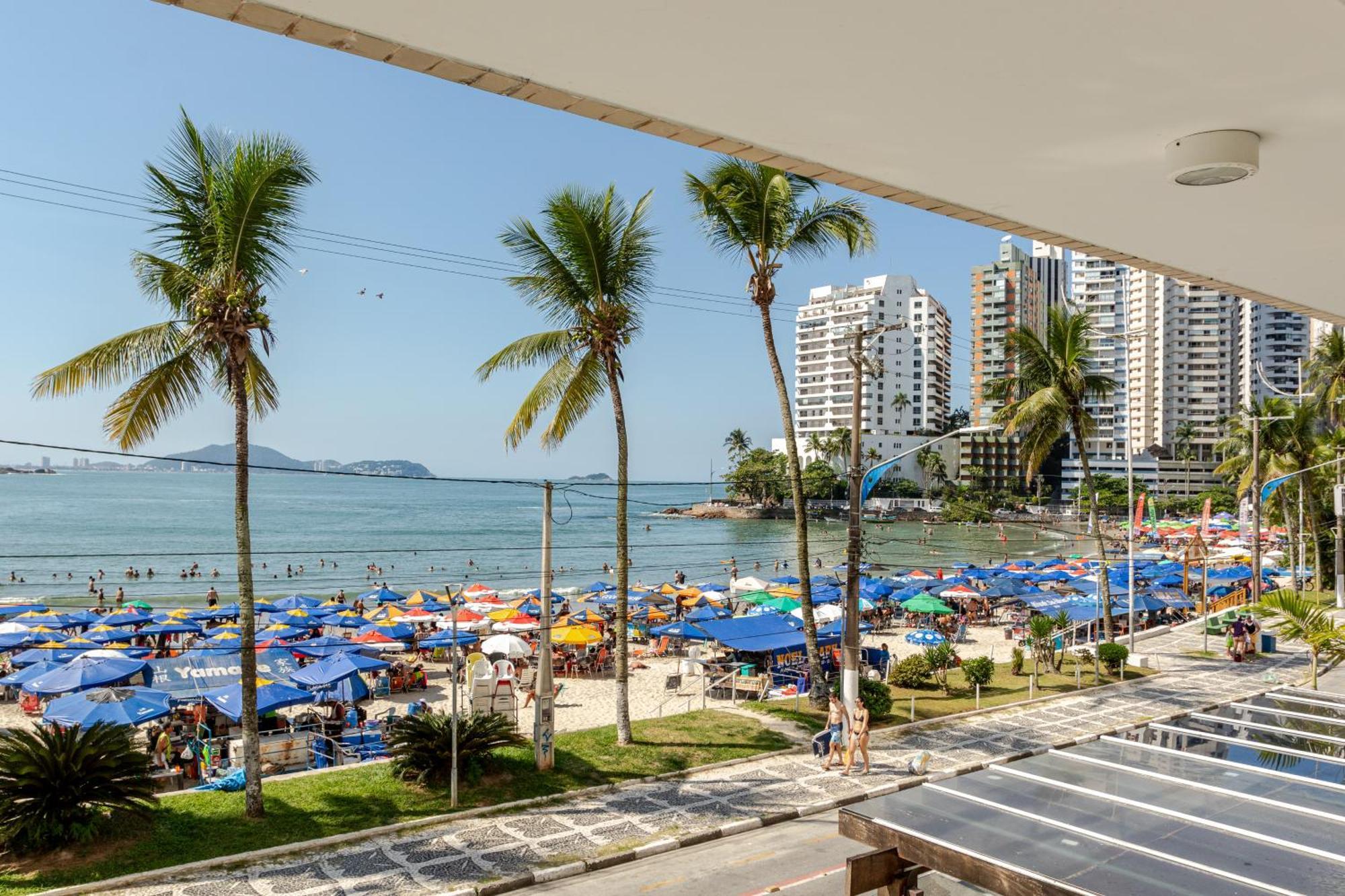 Apto - Predio De Frente Para Praia - Asturias - Guaruja - 2 Vagas Garagem - Wi-Fi E Ar Condicionado Extérieur photo